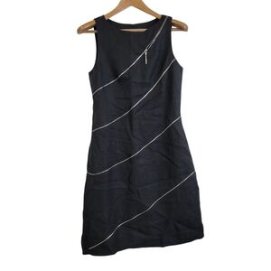 Georges Rech  Linen Zipper accent Dress